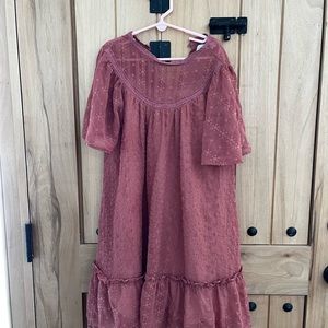 Zara girls lined flowery dress